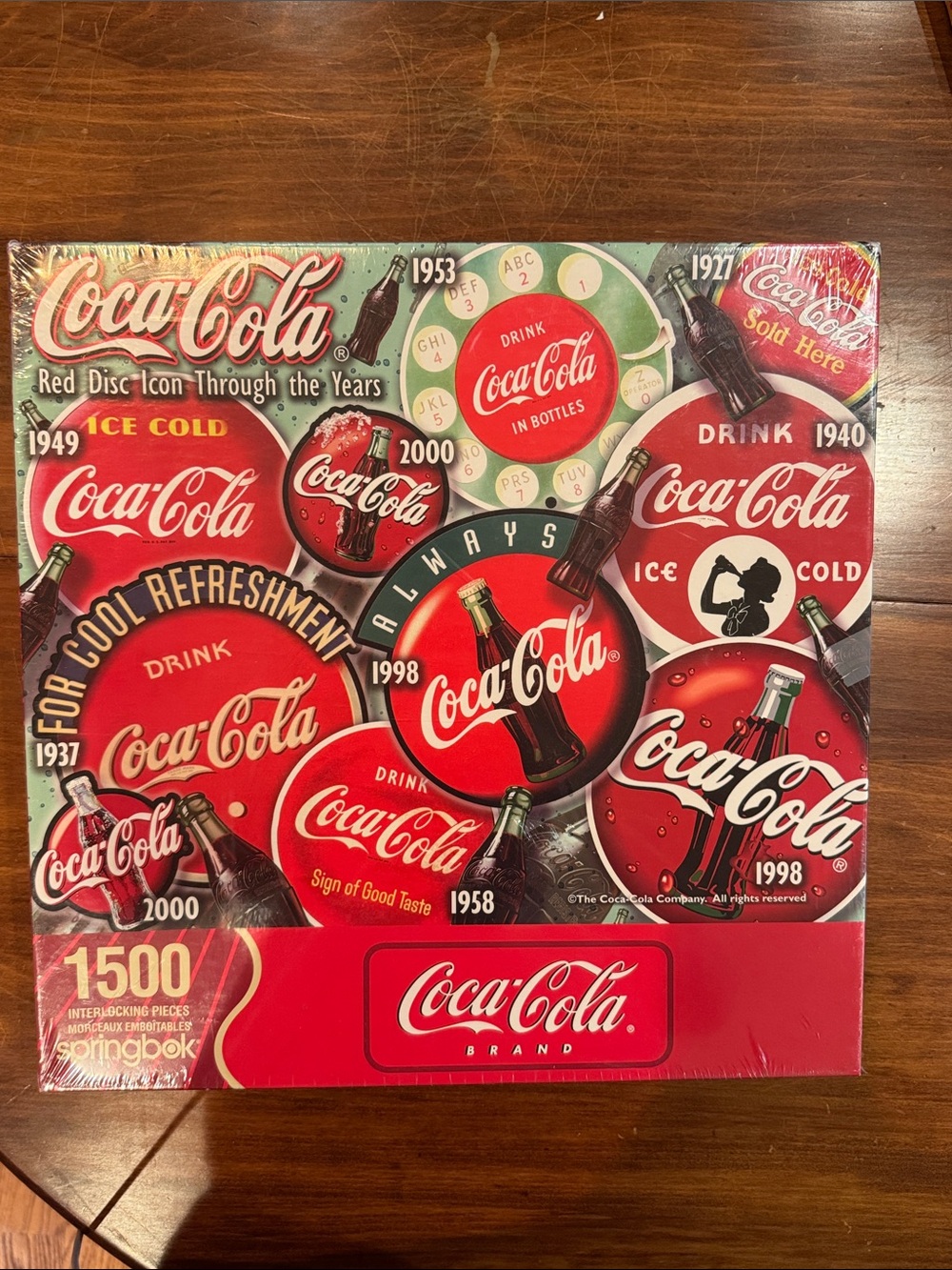 NIB Coca-Cola Springbook Factory Sealed Puzzle 1500 Piece 28.75”x36” Classic NEW